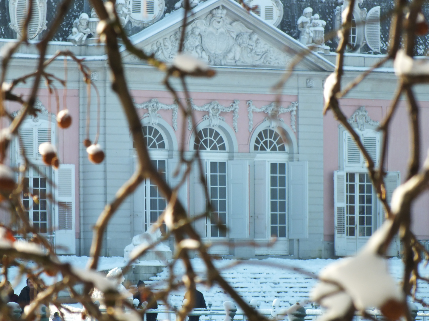 Benrather Schloss im Schnee