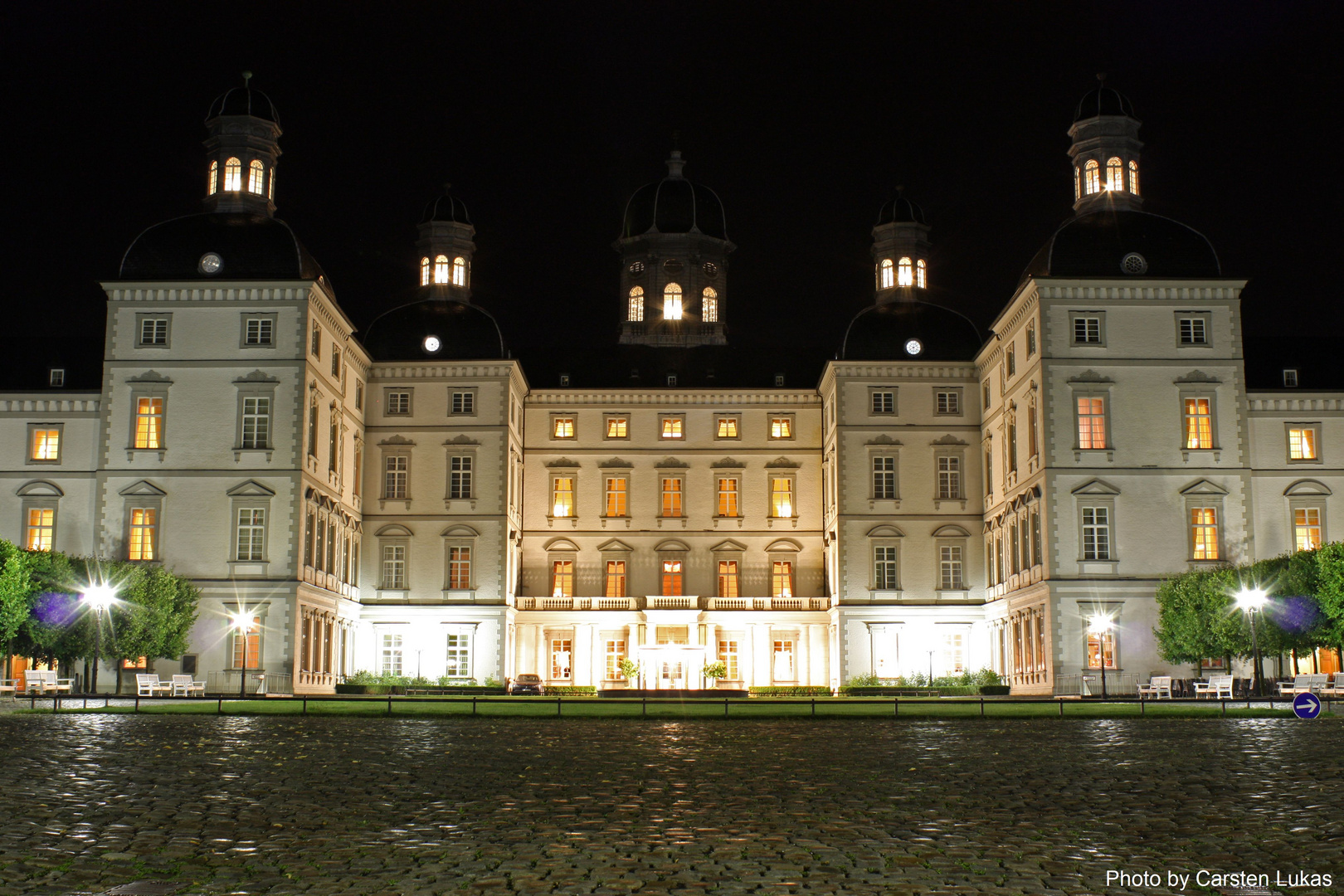 Bensberger Schloss bei Nacht