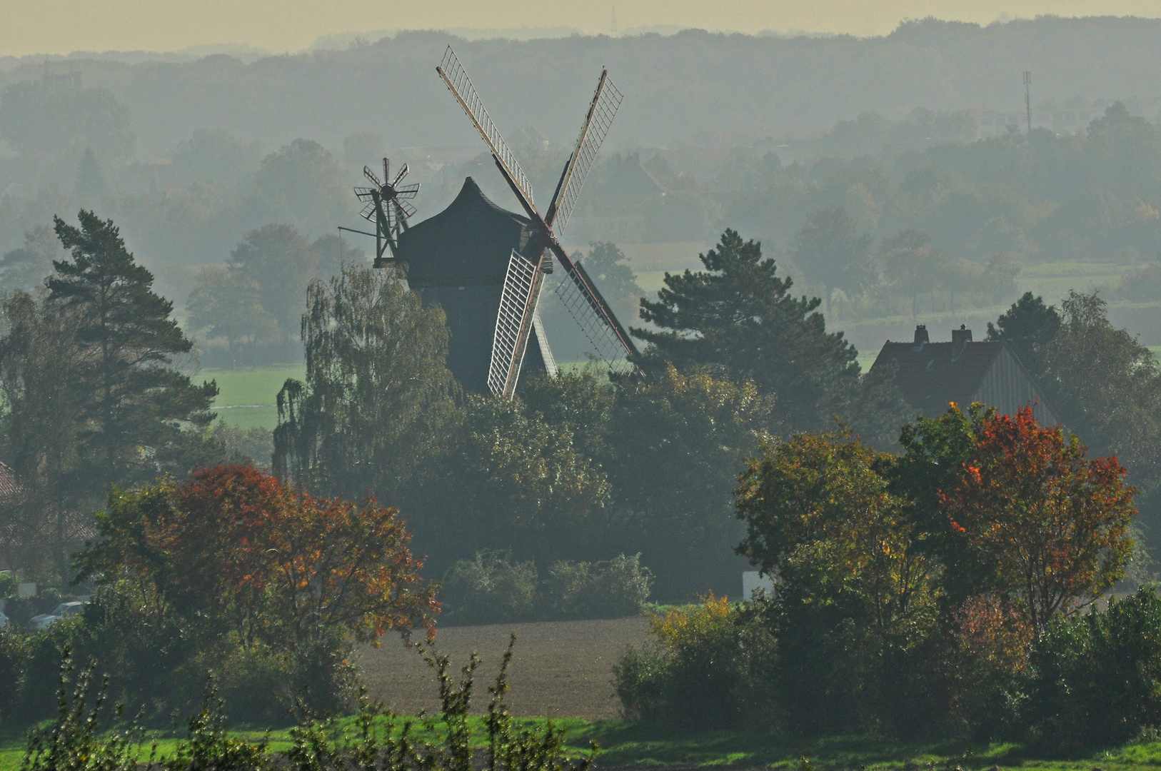 Benther Mühle im Morgendunst