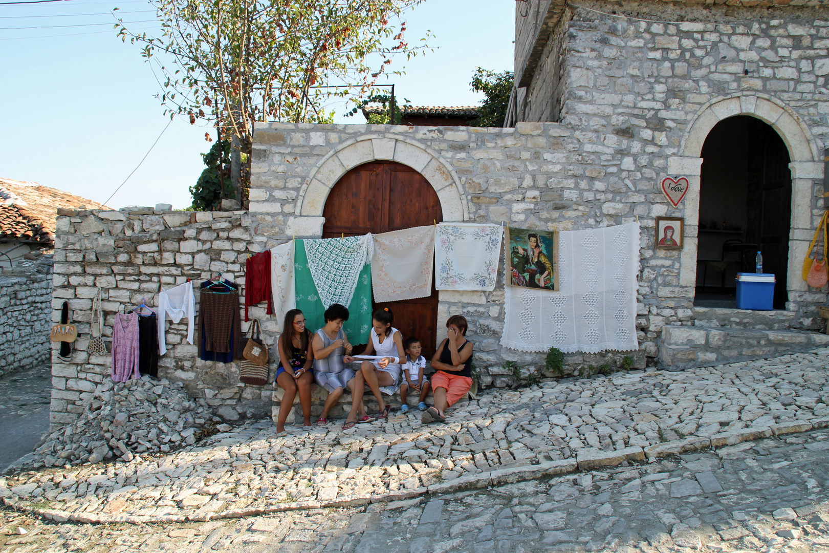 Berat / Albanien: Straßenhändler