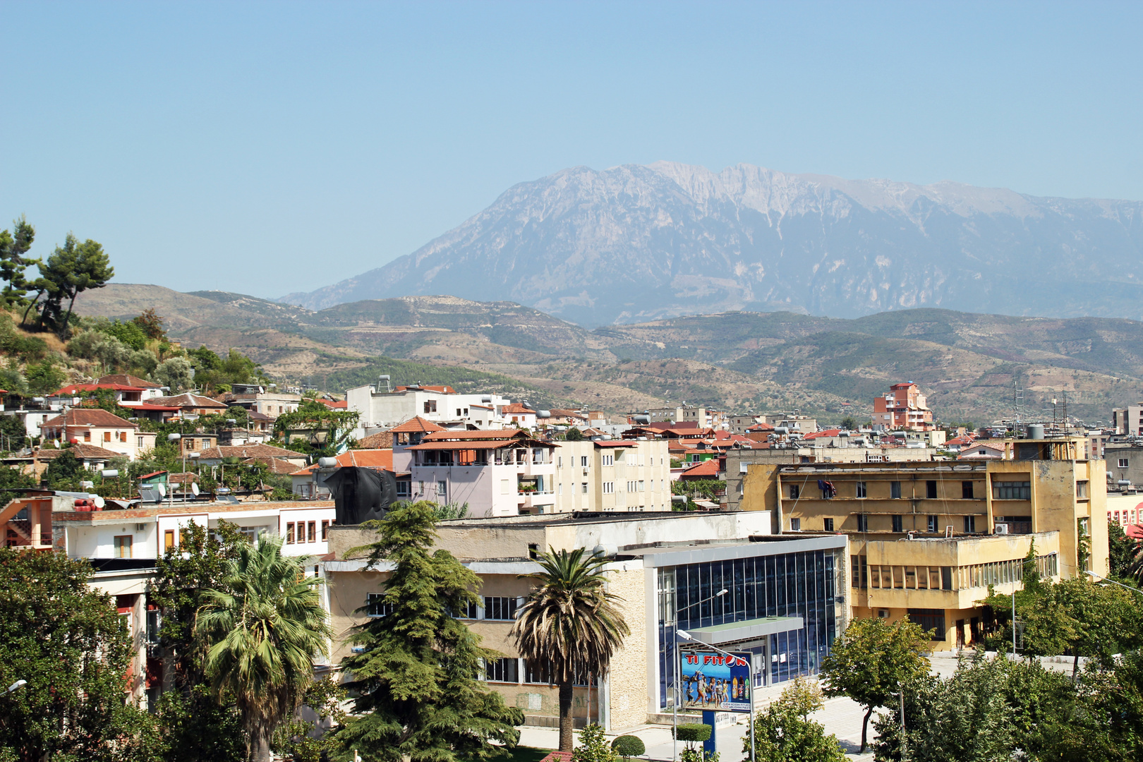 Berat/Albanien: Blick aus dem Hotelfensster