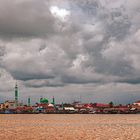 Berau skyline view from the ocean side