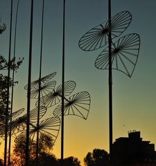 Berblinger Flügel zur blauen Stunde