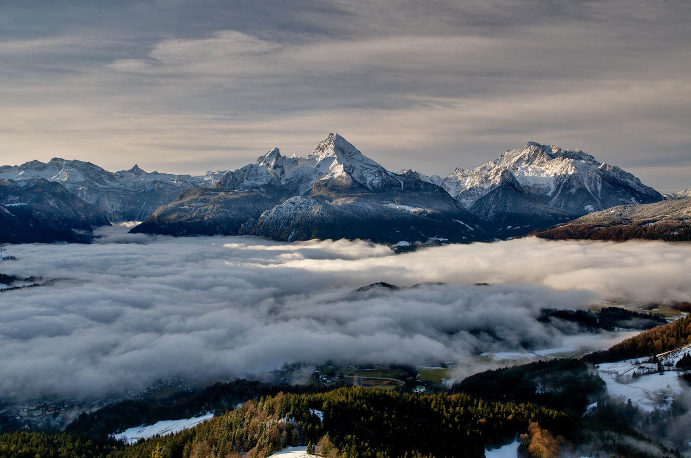 Berchtesgaden im Nebel