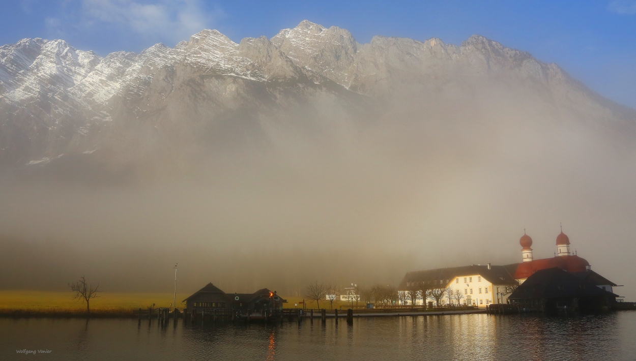 Berchtesgaden-Nebel am Königssee