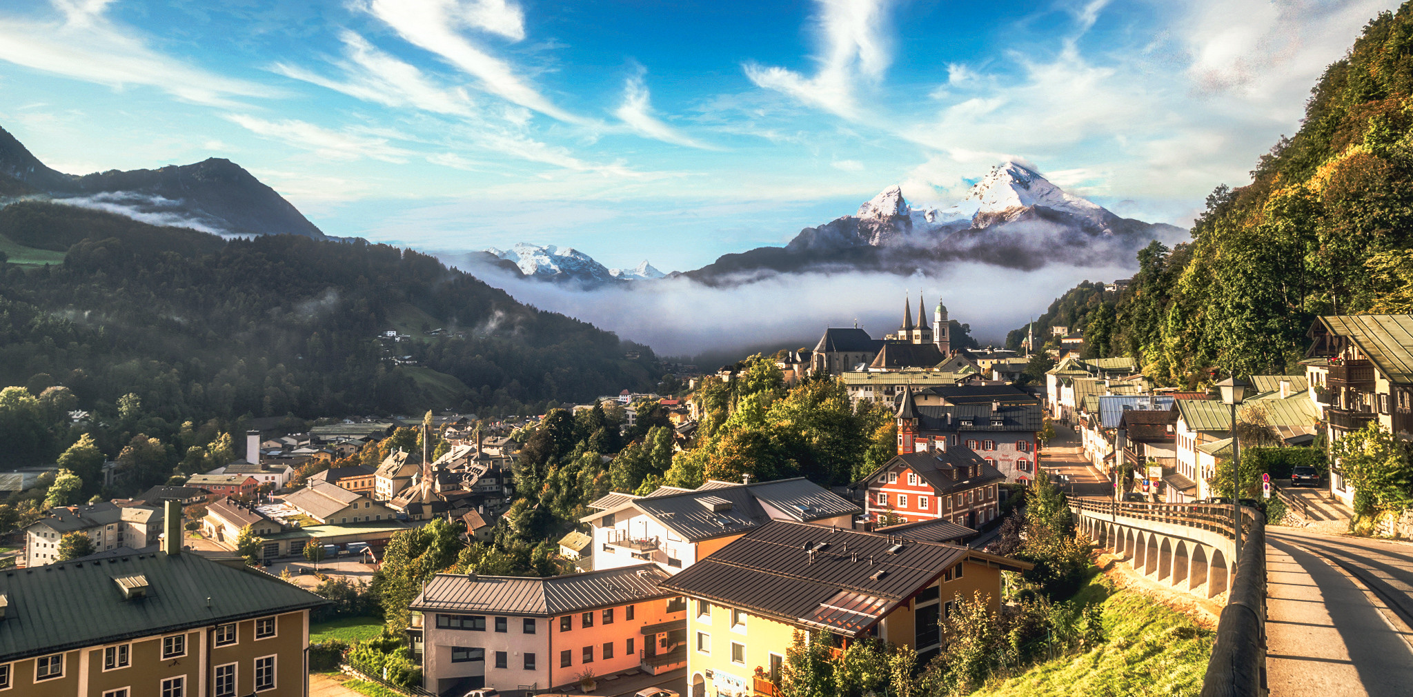 Berchtesgaden und der Watzmann. 