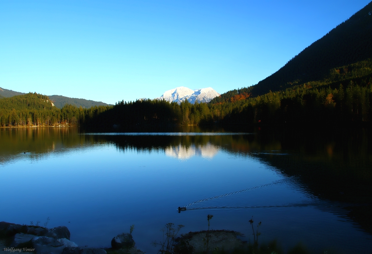 Berchtesgadner Land - Hintersee bei Abenddämmerung