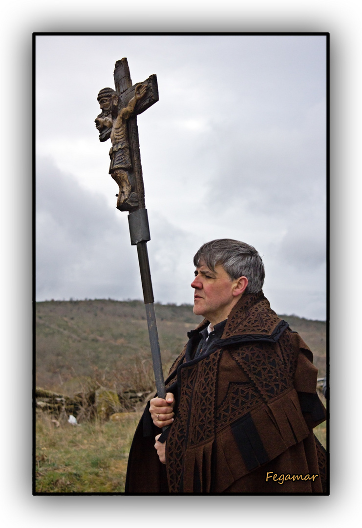 Bercianos de Aliste (Zamora). Procesión del Viernes Santo.