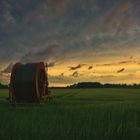 Beregnungsanlage im Sonnenuntergang