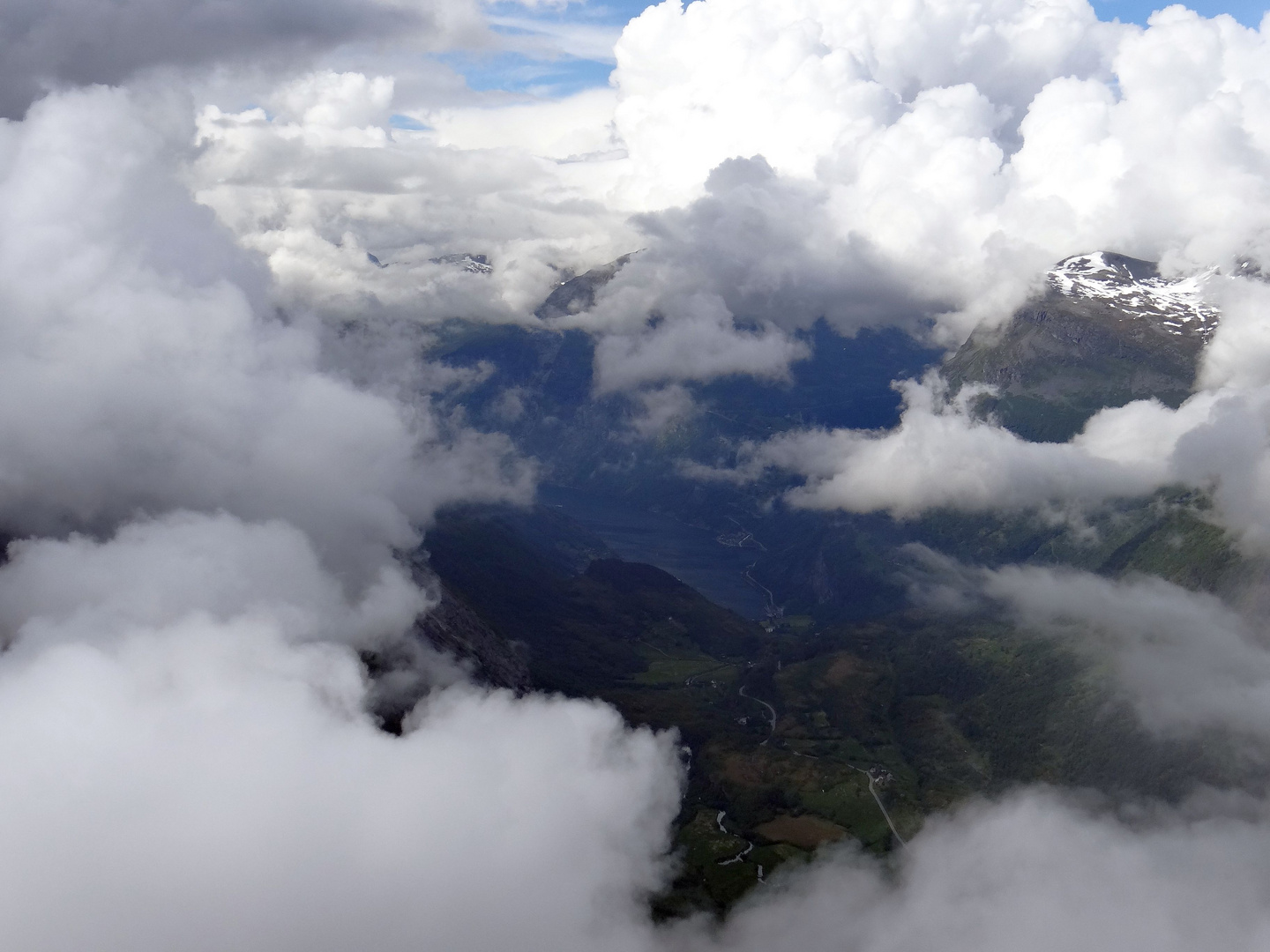 Berg Dalsnibba im Geirangerfjord