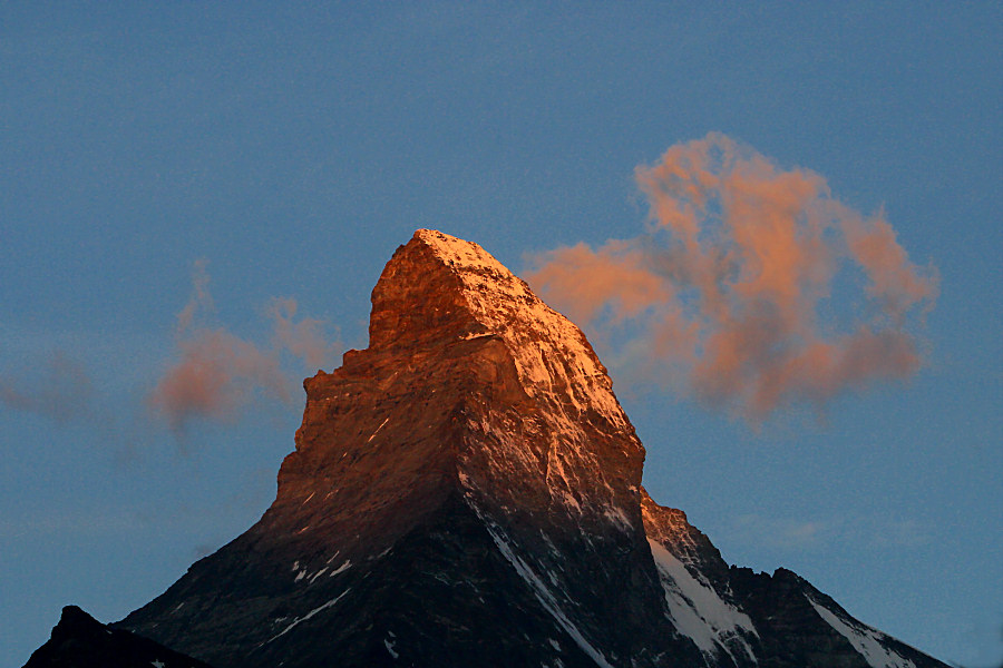 Berg der Japaner morgens um 6