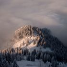 Berg im Nebel