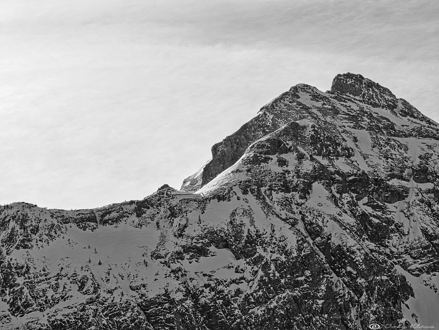 Berg im Schnee