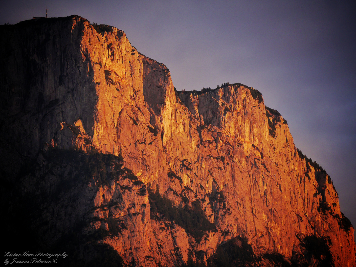 Berg im Sonnenuntergang 