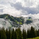 Berg in den Wolken