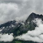 Berg in den Wolken