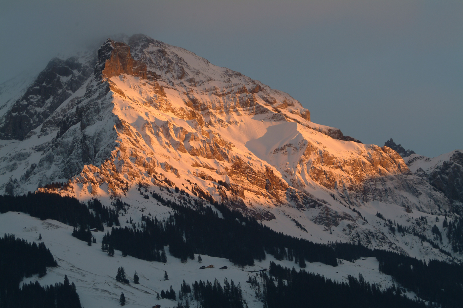 Berg in der Abendsonne