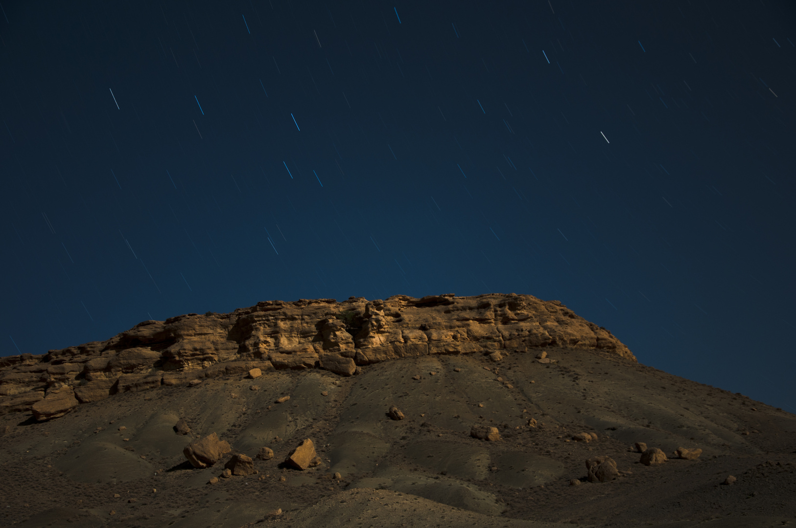 Berg in Nacht