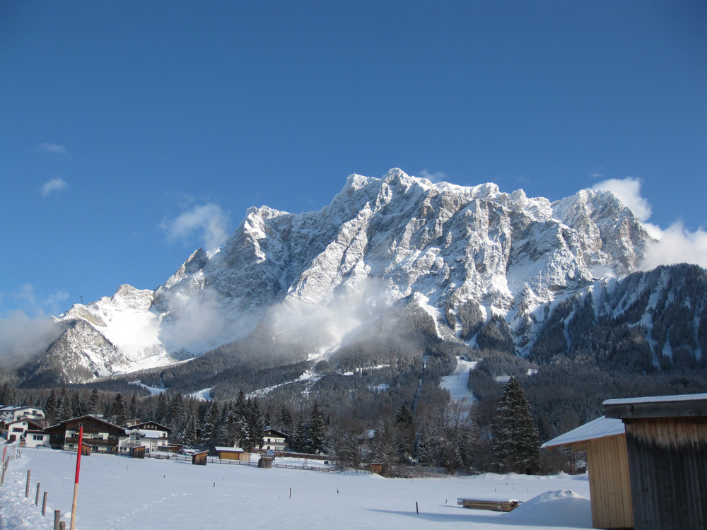 Berg in Sonne