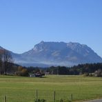 Berg mit Nebel