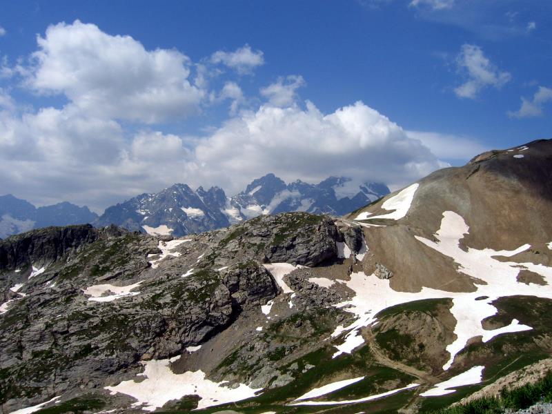 berg mit schnee