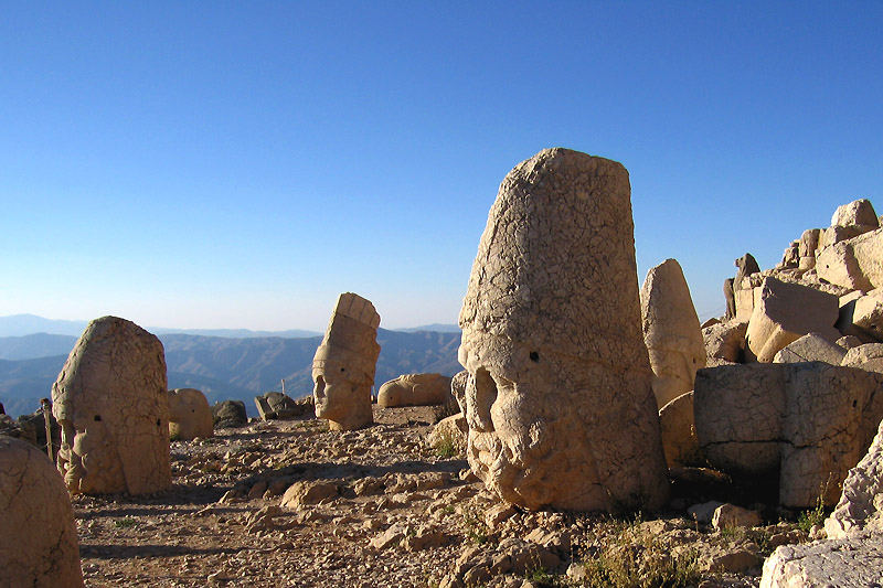 Berg Nemrut Dag im Abendlicht