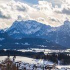 Berg Panorama von der Burgruhine Eisenberg