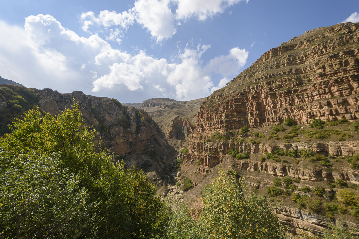 Berg Terrassen im Kaukasus