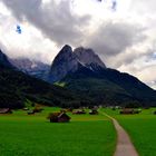 Berg Waxenstein und Dorf Hammersbach