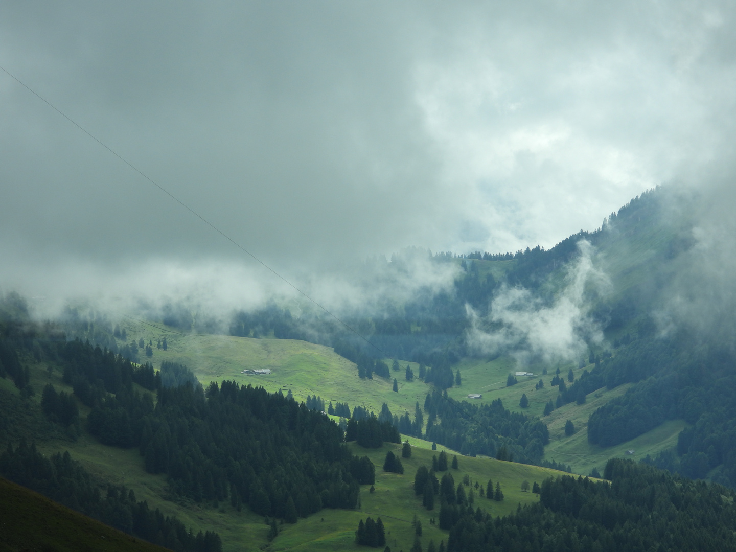 Bergabfahrt vom Säntis