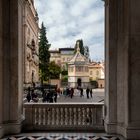 Bergamo alta, porticato del Duomo