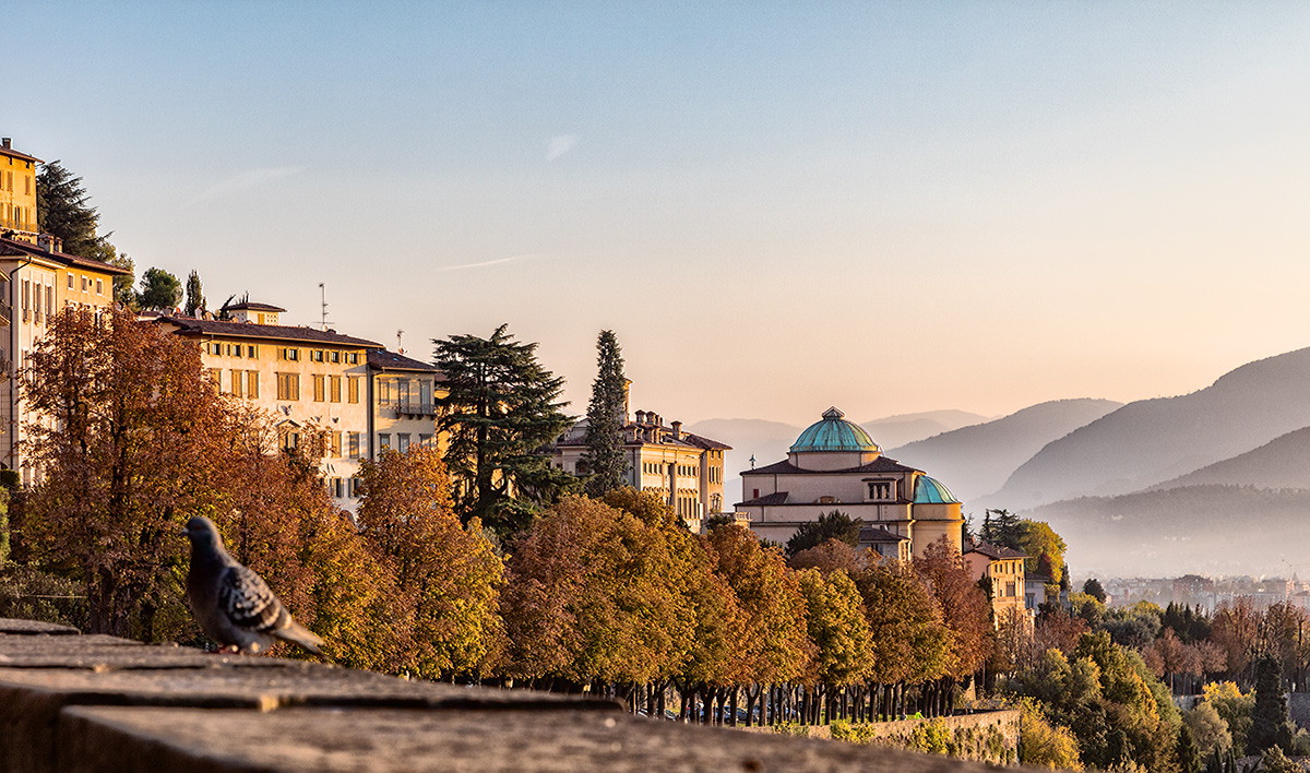 Bergamo am Morgen