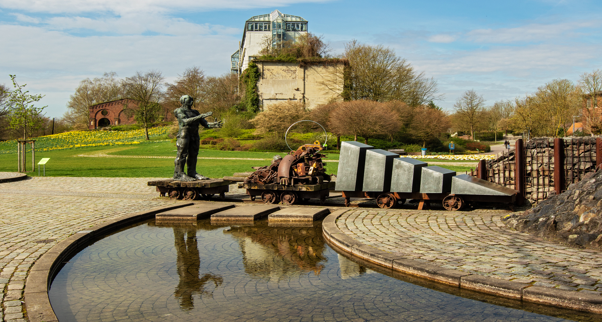 Bergarbeiter Skulptur 