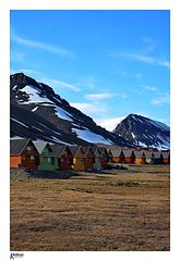 Bergarbeitersiedlung Longyearbyen auf Spitzbergen