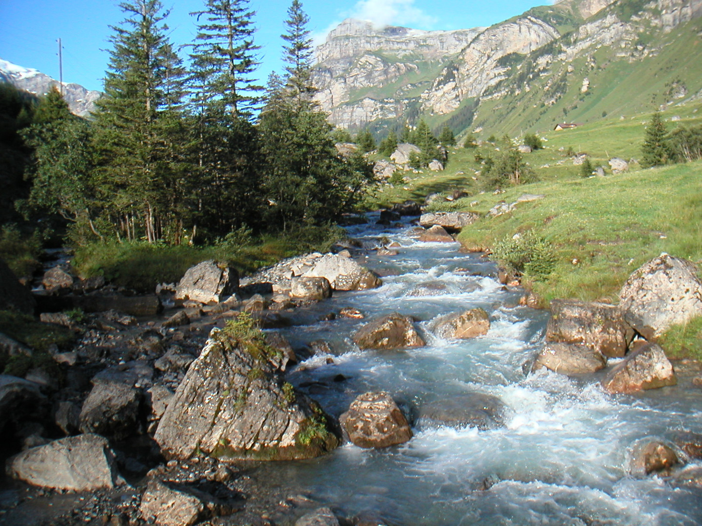 Bergbach auf dem Urnerboden