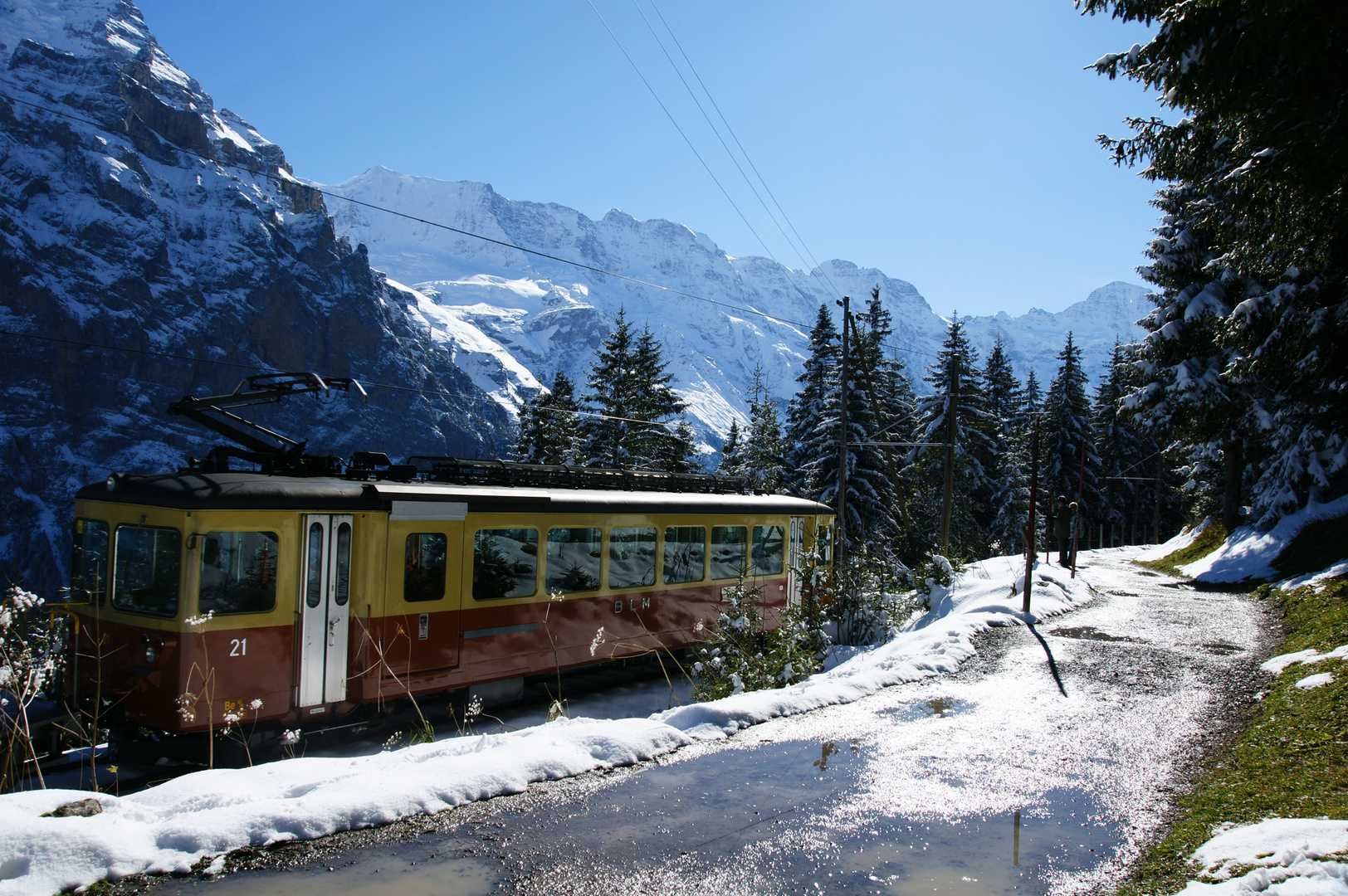 Bergbahn in Wengen