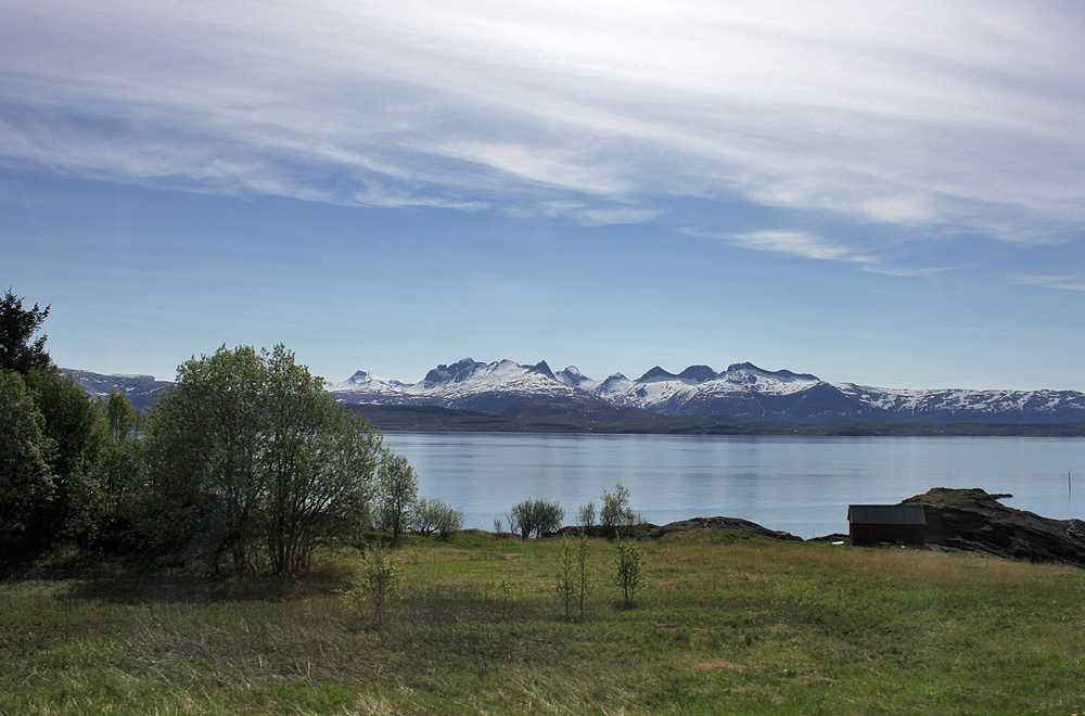 Bergblick am Saltfjorden