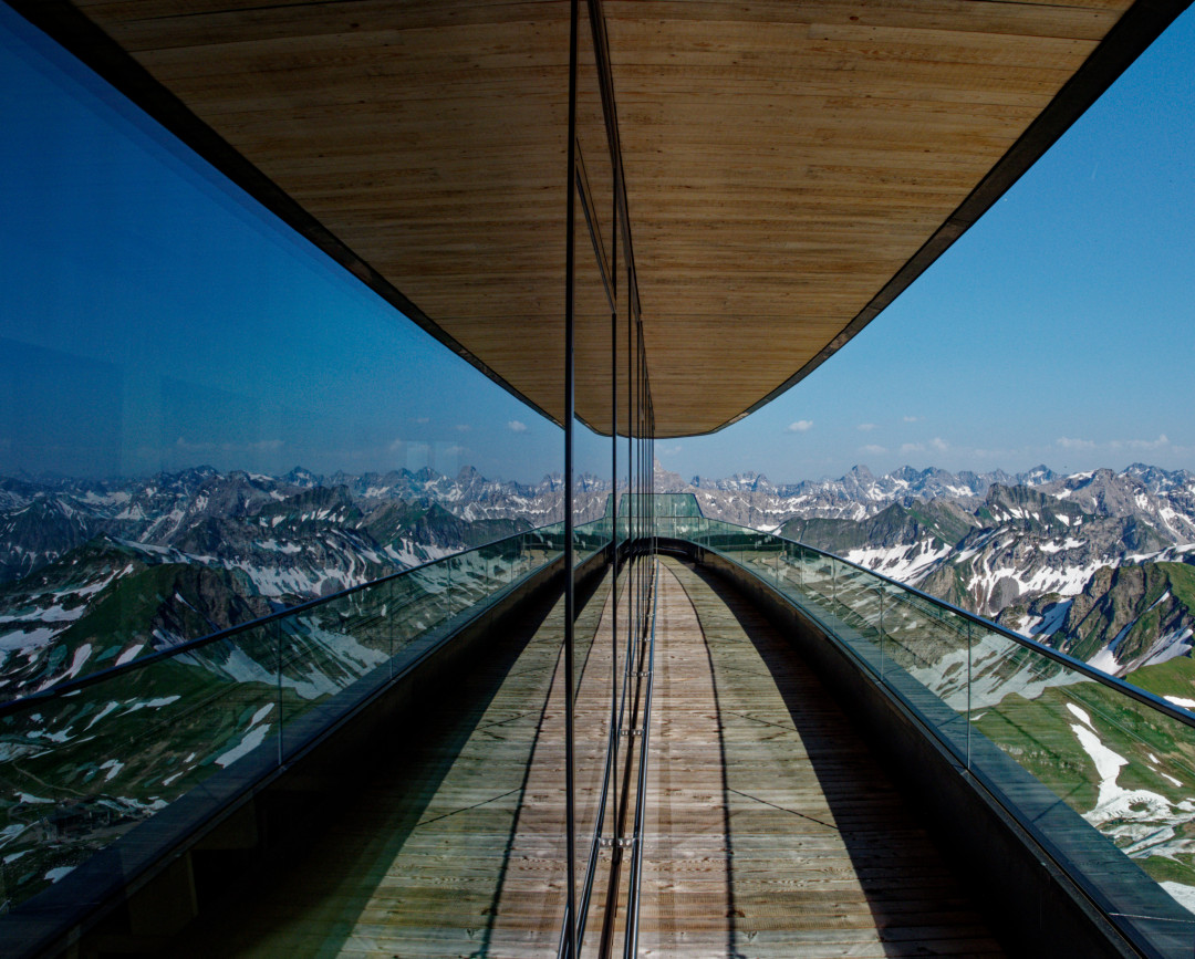 Bergblick gespiegelt