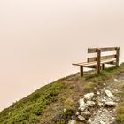 Bergblick im Nebel