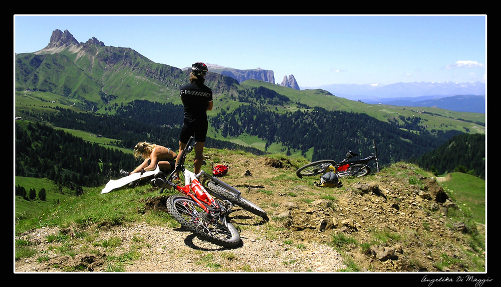 Bergblick zur Seiser Alm