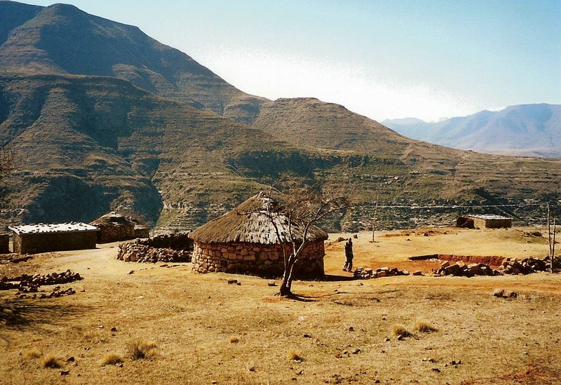 Bergdorf in Lesotho