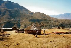 Bergdorf in Lesotho