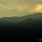 Berge als Silhouette