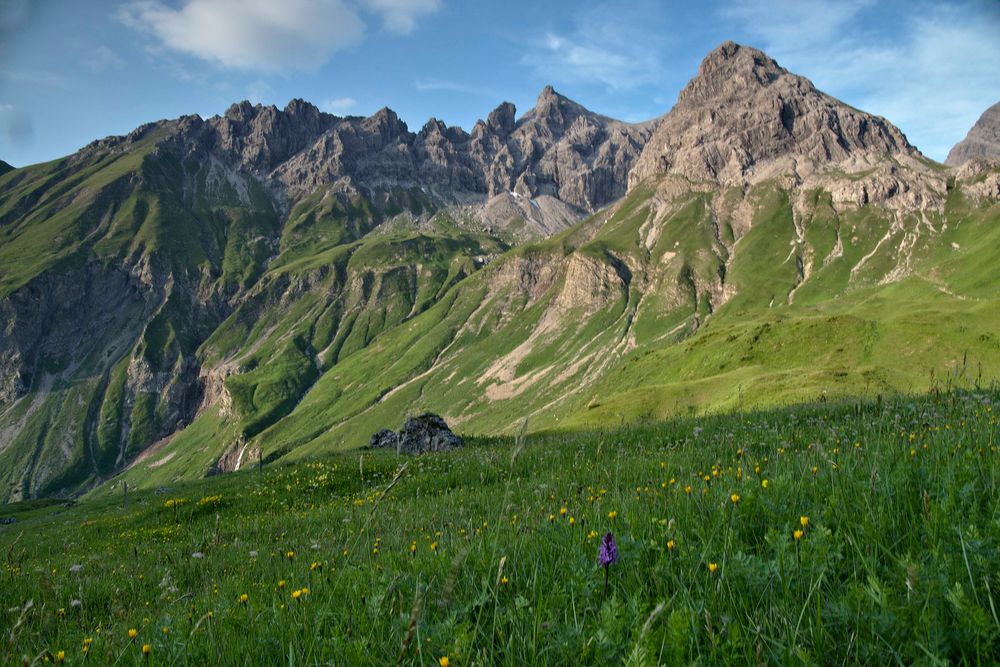 Berge an der Kemptner Hütte