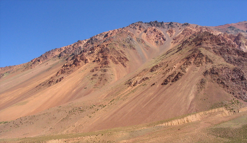 Berge an der RN7 von Mendoza nach Chile