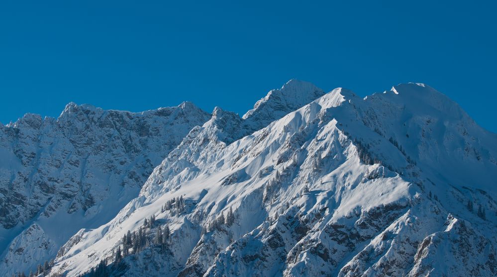 Berge aus dem Kleinwalsertal im Winter......