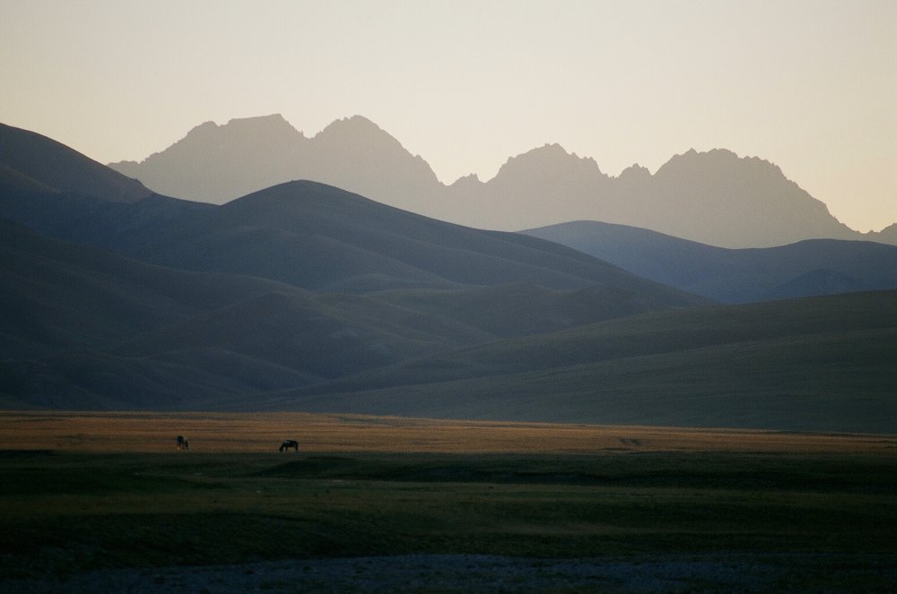 Berge bei Sonnenaufgang