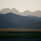 Berge bei Sonnenaufgang