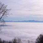 Berge hinter dem Nebelmeer