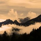 Berge im Abendlicht